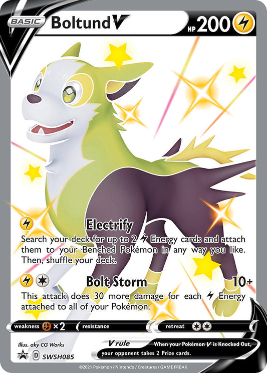 (085) Pokemon TCG SWSH Black Star Promos Single: Boltund V  Promo