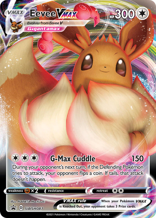 (087) Pokemon TCG SWSH Black Star Promos Single: Eevee VMAX  Promo