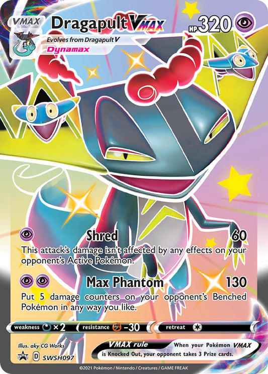 (097) Pokemon TCG SWSH Black Star Promos Single: Dragapult VMAX  Promo