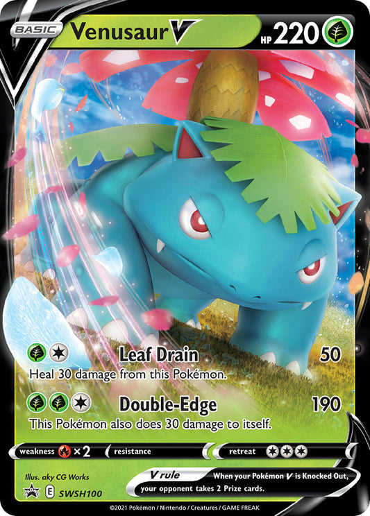 (100) Pokemon TCG SWSH Black Star Promos Single: Venusaur V  Promo