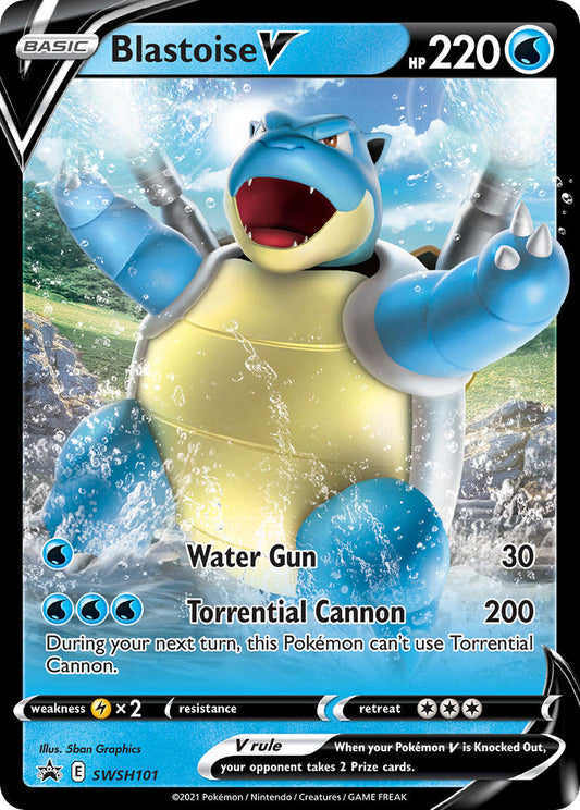 (101) Pokemon TCG SWSH Black Star Promos Single: Blastoise V  Promo