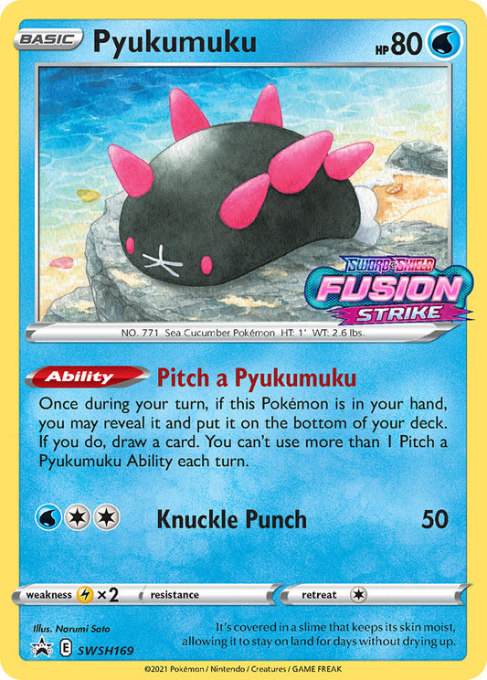 (169) Pokemon TCG SWSH Black Star Promos Single: Pyukumuku  Promo
