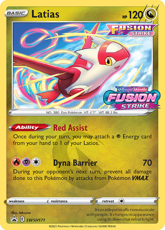 (171) Pokemon TCG SWSH Black Star Promos Single: Latias  Promo