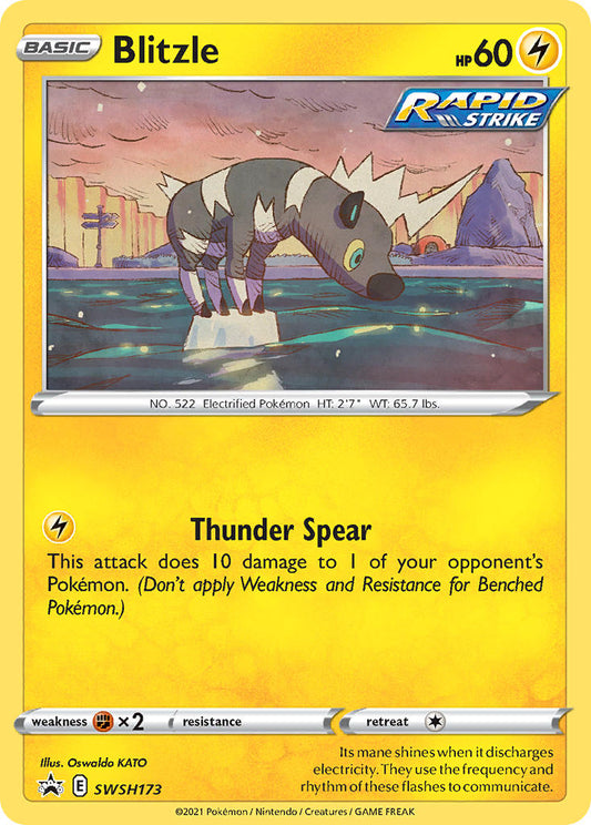 (173) Pokemon TCG SWSH Black Star Promos Single: Blitzle  Promo