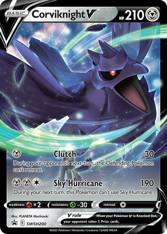 (200) Pokemon TCG SWSH Black Star Promos Single: Corviknight V  Promo