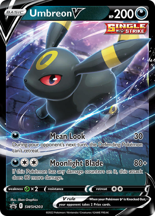 (203) Pokemon TCG SWSH Black Star Promos Single: Umbreon V  Promo