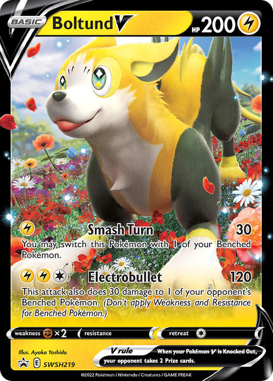 (219) Pokemon TCG SWSH Black Star Promos Single: Boltund V  Promo