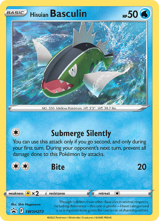 (273) Pokemon TCG SWSH Black Star Promos Single: Hisuian Basculin  Promo