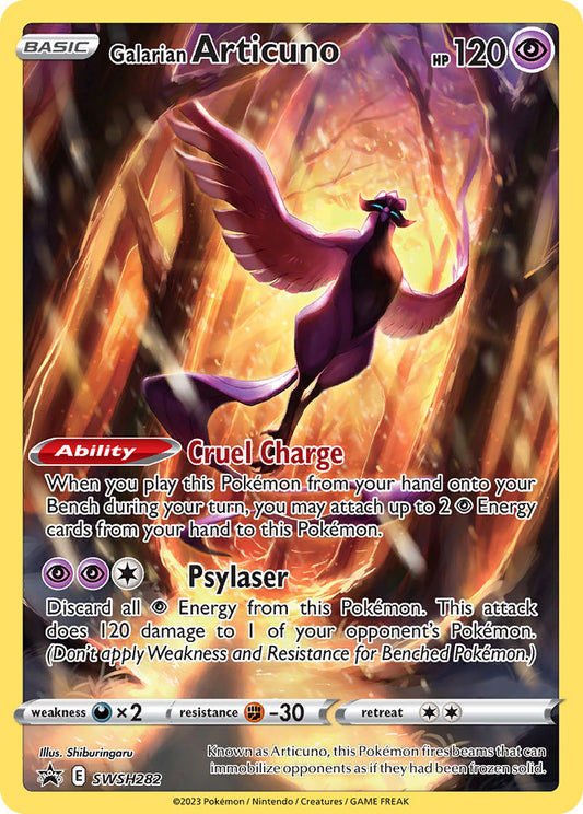 (282) Pokemon TCG SWSH Black Star Promos Single: Galarian Articuno  Promo