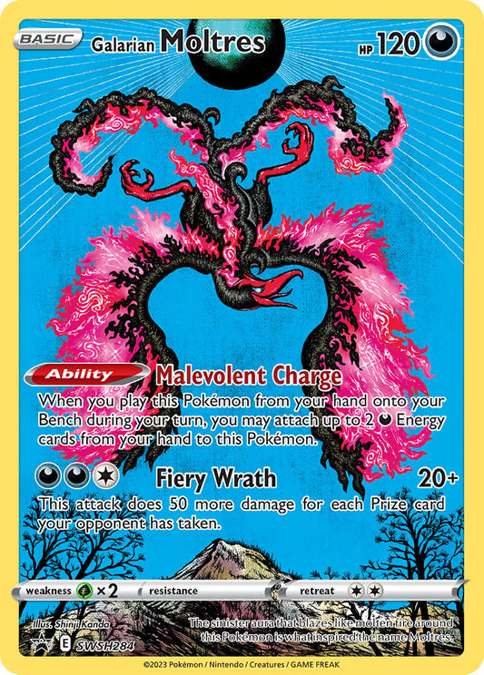 (284) Pokemon TCG SWSH Black Star Promos Single: Galarian Moltres  Promo