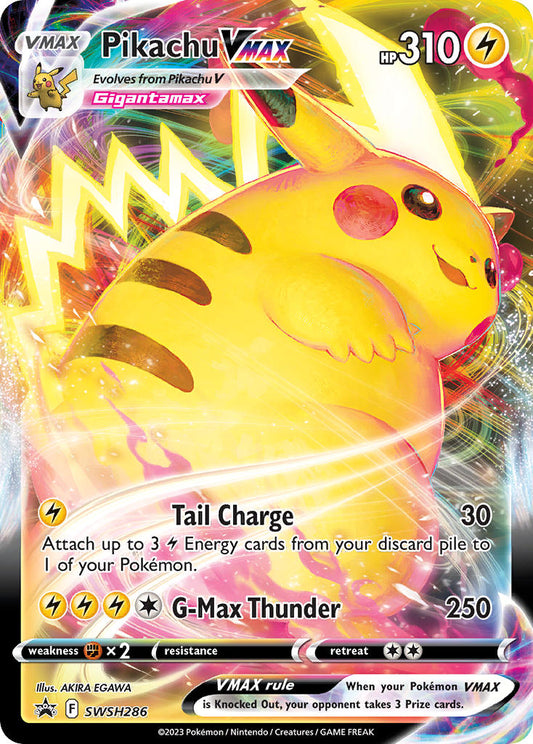 (286) Pokemon TCG SWSH Black Star Promos Single: Pikachu VMAX  Promo