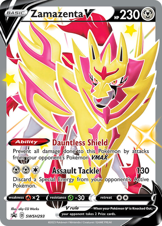 (293) Pokemon TCG SWSH Black Star Promos Single: Zamazenta V  Promo