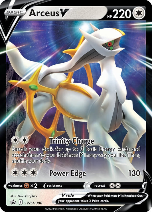 (306) Pokemon TCG SWSH Black Star Promos Single: Arceus V  Promo
