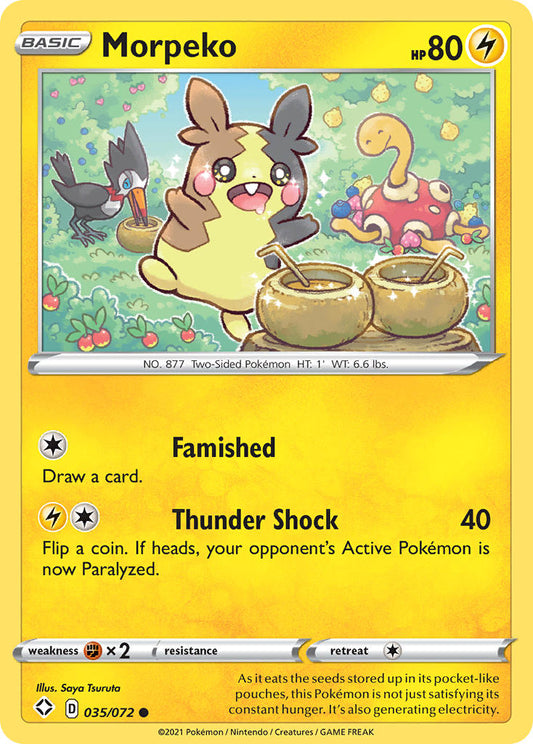 (035/072) Pokemon TCG Shining Fates Single: Morpeko  Common