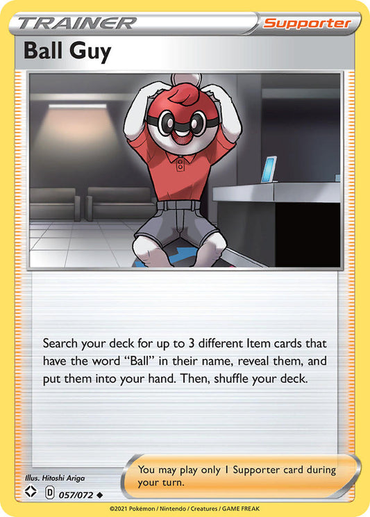 (057/072) Pokemon TCG Shining Fates Single: Ball Guy Reverse Holo Uncommon