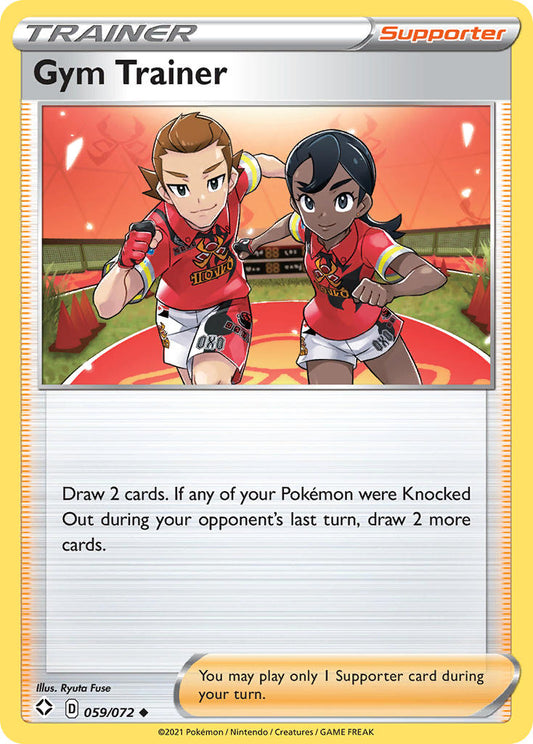 (059/072) Pokemon TCG Shining Fates Single: Gym Trainer Reverse Holo Uncommon