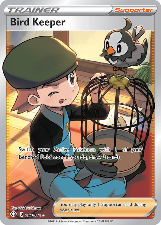 (066/072) Pokemon TCG Shining Fates Single: Bird Keeper  Ultra Rare