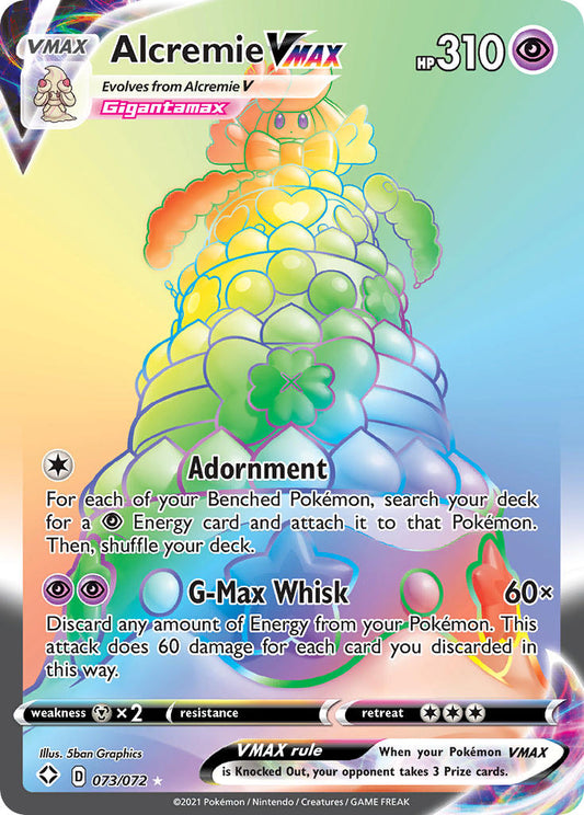 (073/072) Pokemon TCG Shining Fates Single: Alcremie VMAX  Secret Rare
