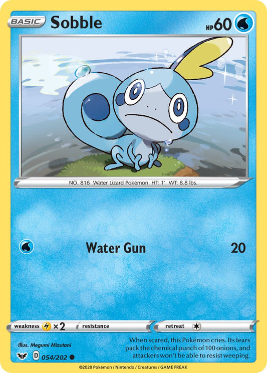(054/202) Pokemon TCG Sword & Shield Single: Sobble  Common