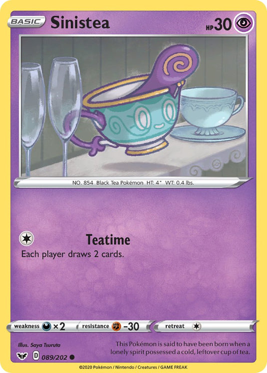 (089/202) Pokemon TCG Sword & Shield Single: Sinistea  Common