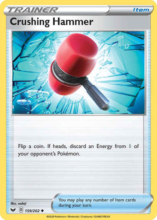 (159/202) Pokemon TCG Sword & Shield Single: Crushing Hammer Reverse Holo Uncommon