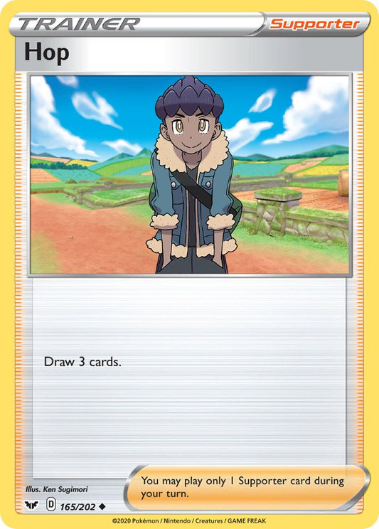 (165/202) Pokemon TCG Sword & Shield Single: Hop  Uncommon