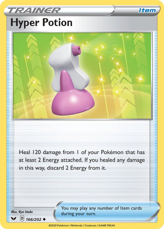 (166/202) Pokemon TCG Sword & Shield Single: Hyper Potion Reverse Holo Uncommon