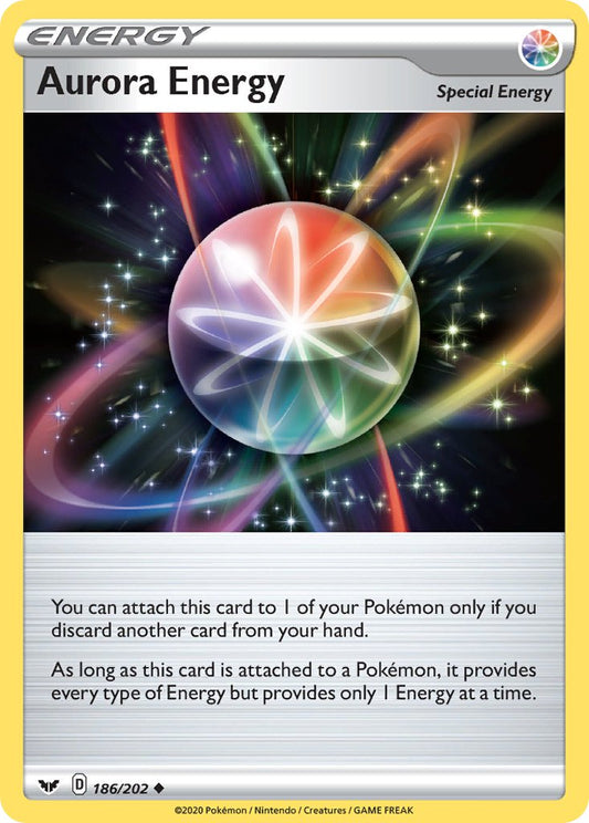 (186/202) Pokemon TCG Sword & Shield Single: Aurora Energy Reverse Holo Uncommon
