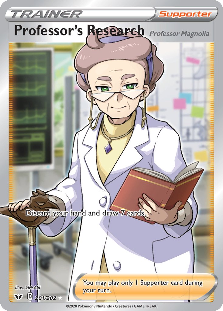 (201/202) Pokemon TCG Sword & Shield Single: Professor's Research  Ultra Rare
