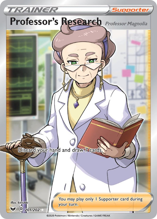 (201/202) Pokemon TCG Sword & Shield Single: Professor's Research  Ultra Rare