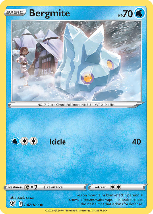 (047/189) Pokemon TCG Astral Radiance Single: Bergmite Reverse Holo Common