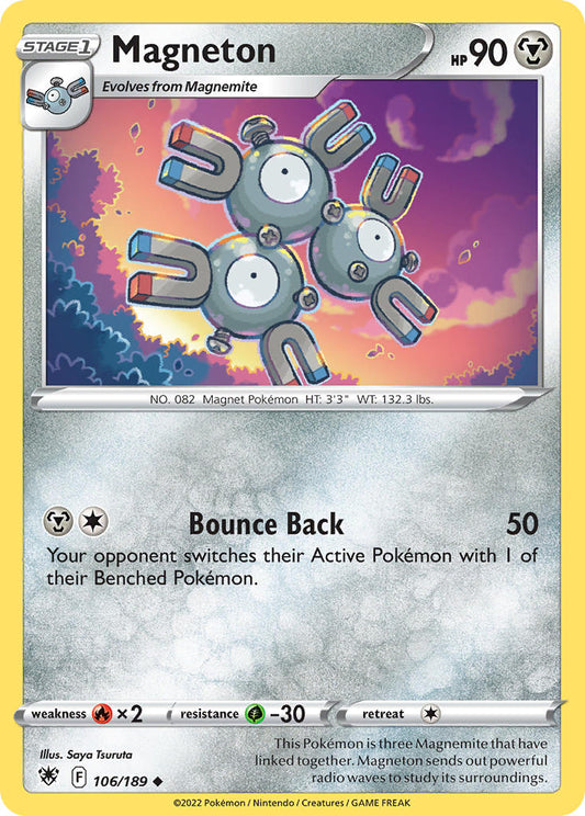 (106/189) Pokemon TCG Astral Radiance Single: Magneton  Uncommon