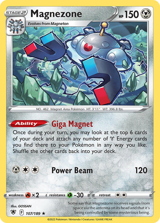 (107/189) Pokemon TCG Astral Radiance Single: Magnezone  Holo Rare