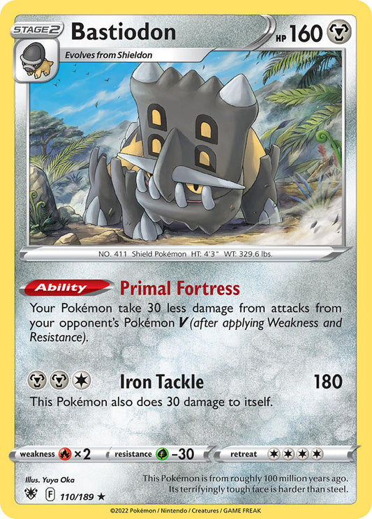 (110/189) Pokemon TCG Astral Radiance Single: Bastiodon Reverse Holo Holo Rare