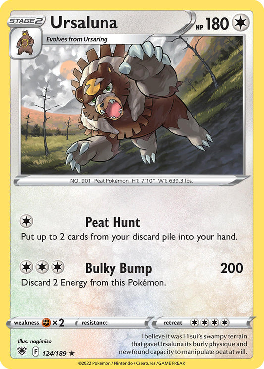 (124/189) Pokemon TCG Astral Radiance Single: Ursaluna  Rare