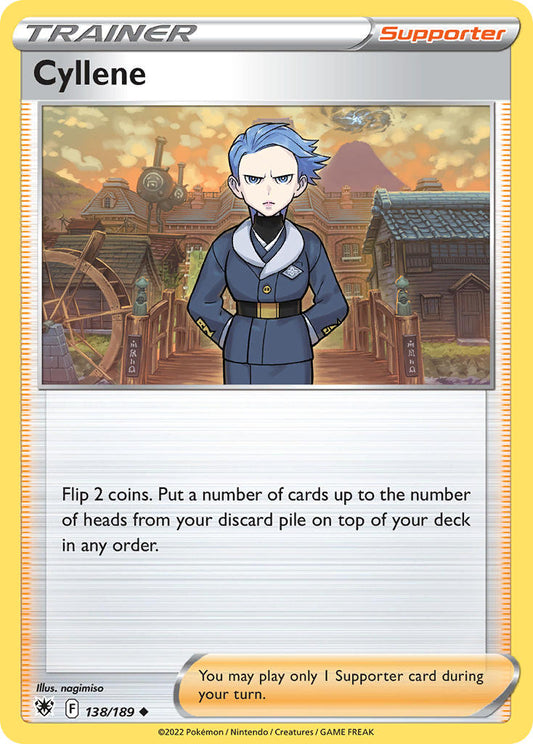 (138/189) Pokemon TCG Astral Radiance Single: Cyllene Reverse Holo Uncommon