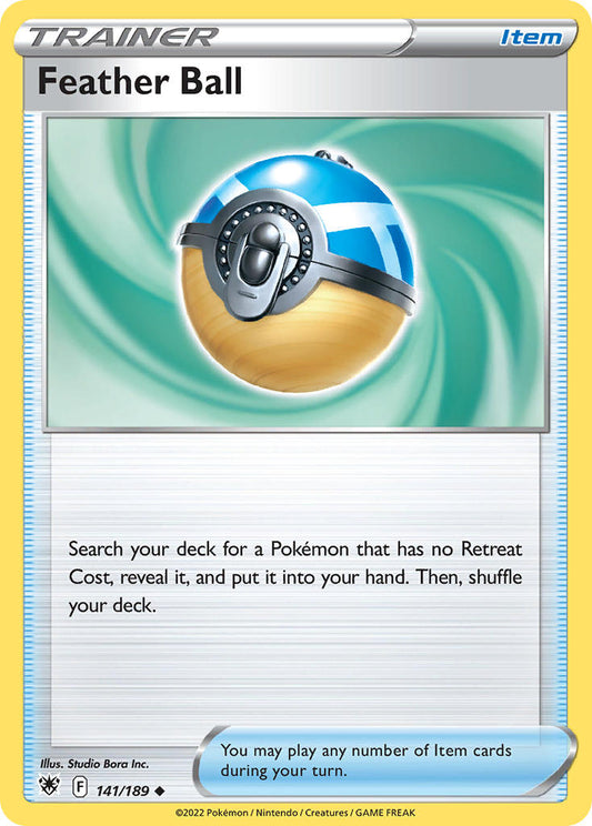 (141/189) Pokemon TCG Astral Radiance Single: Feather Ball Reverse Holo Uncommon