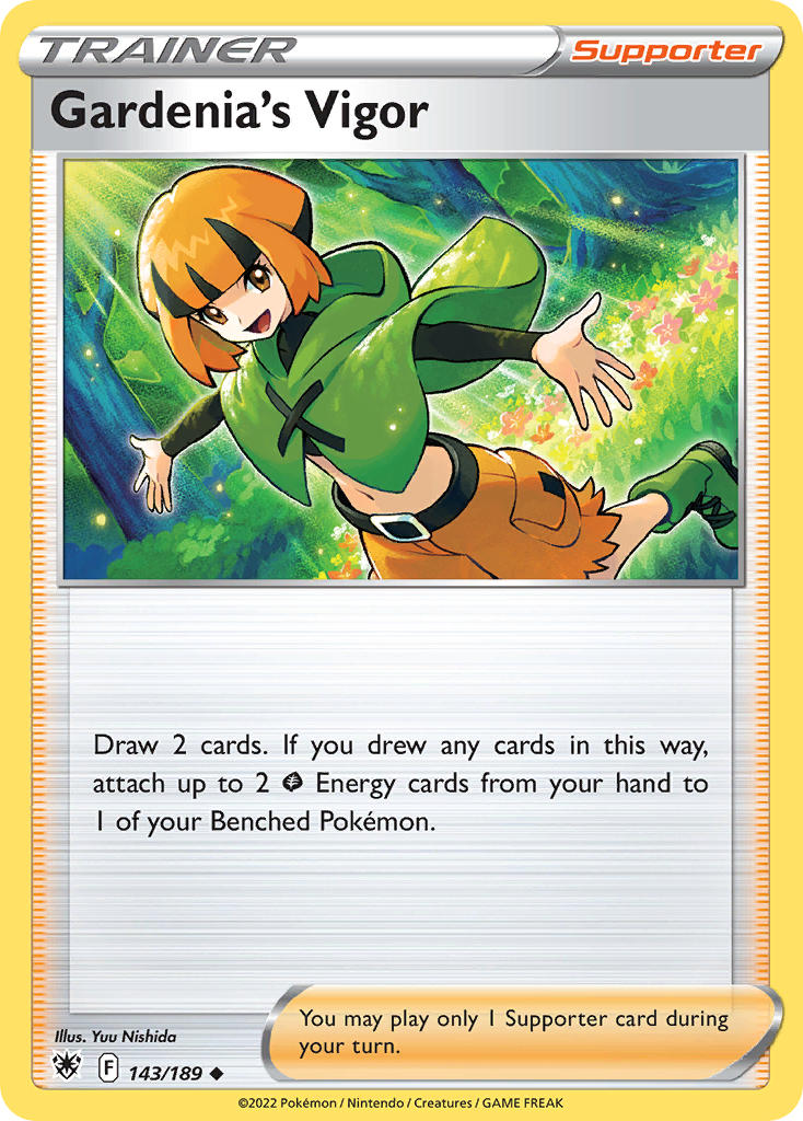 (143/189) Pokemon TCG Astral Radiance Single: Gardenia's Vigor Reverse Holo Uncommon