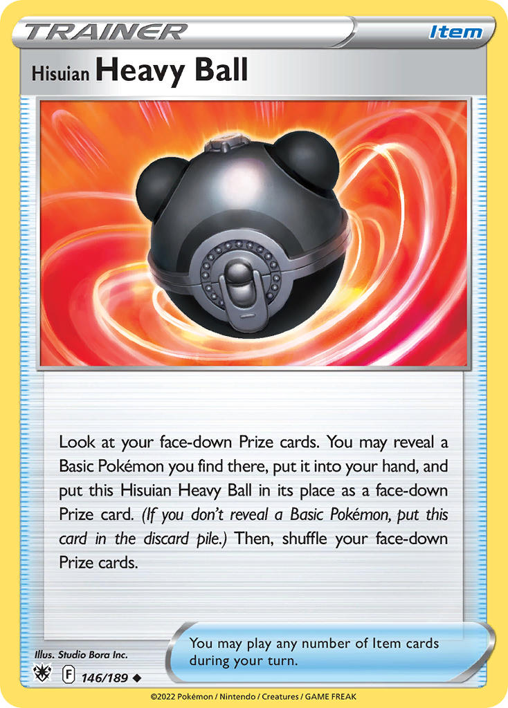 (146/189) Pokemon TCG Astral Radiance Single: Hisuian Heavy Ball  Uncommon