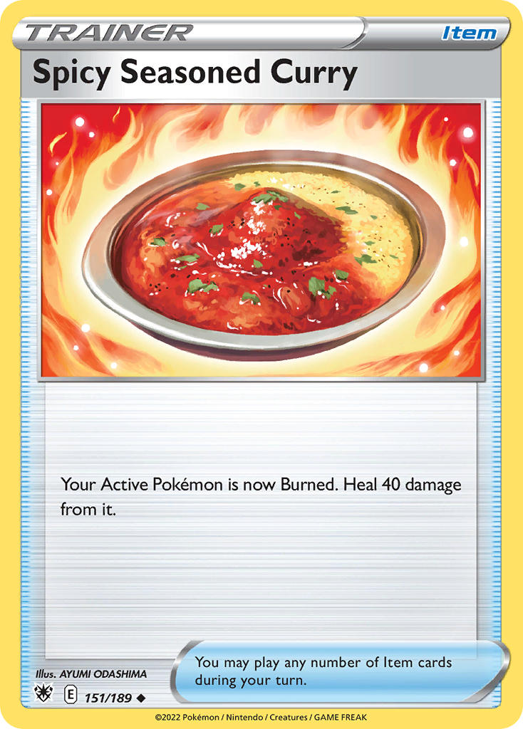 (151/189) Pokemon TCG Astral Radiance Single: Spicy Seasoned Curry  Uncommon