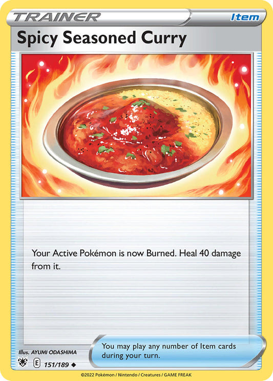 (151/189) Pokemon TCG Astral Radiance Single: Spicy Seasoned Curry Reverse Holo Uncommon