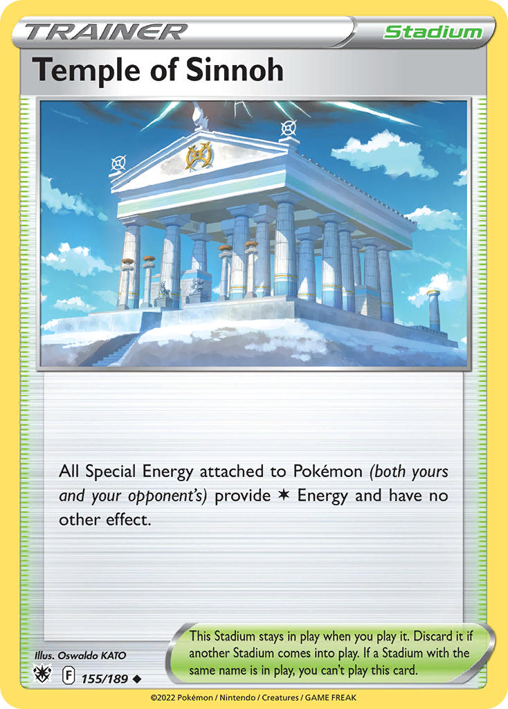 (155/189) Pokemon TCG Astral Radiance Single: Temple of Sinnoh  Uncommon