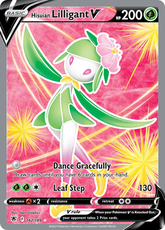 (162/189) Pokemon TCG Astral Radiance Single: Hisuian Lilligant V  Ultra Rare