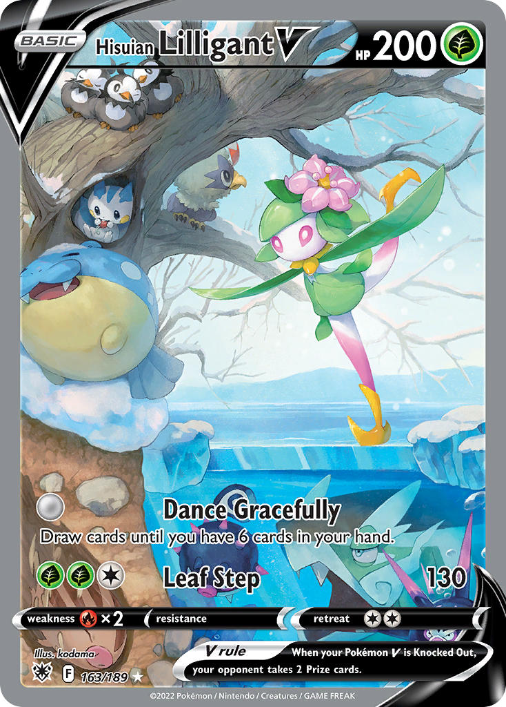 (163/189) Pokemon TCG Astral Radiance Single: Hisuian Lilligant V  Ultra Rare