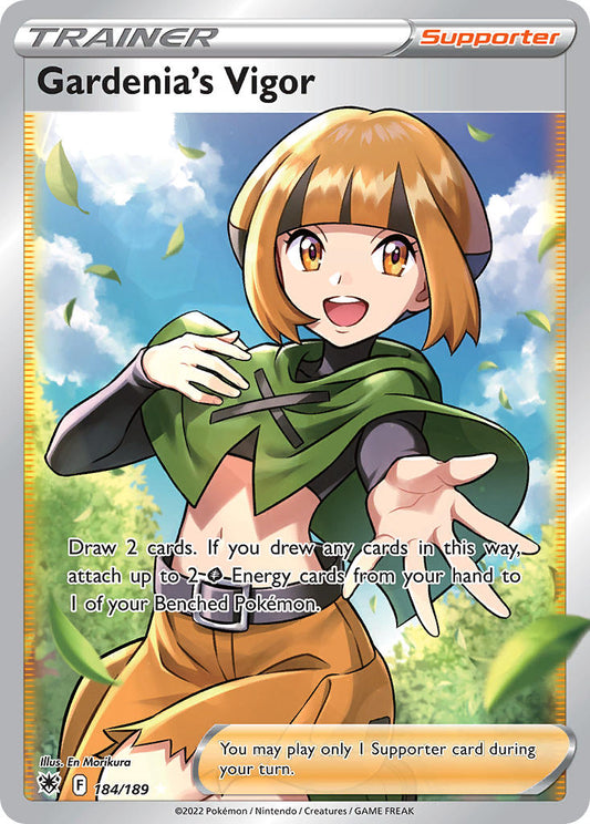 (184/189) Pokemon TCG Astral Radiance Single: Gardenia's Vigor  Ultra Rare
