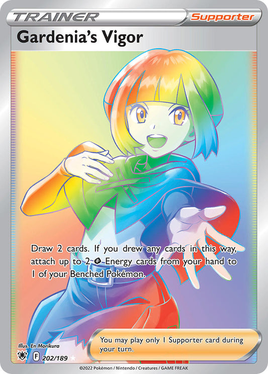 (202/189) Pokemon TCG Astral Radiance Single: Gardenia's Vigor  Secret Rare