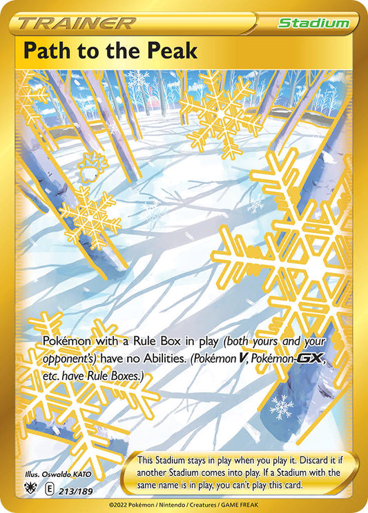 (213/189) Pokemon TCG Astral Radiance Single: Path to the Peak  Secret Rare