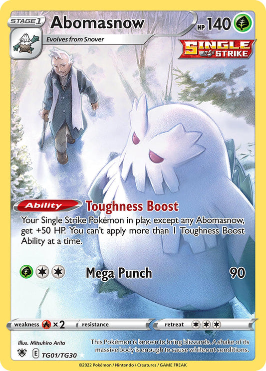 (TG01/TG30) Pokemon TCG Astral Radiance Single: Abomasnow  Holo Rare