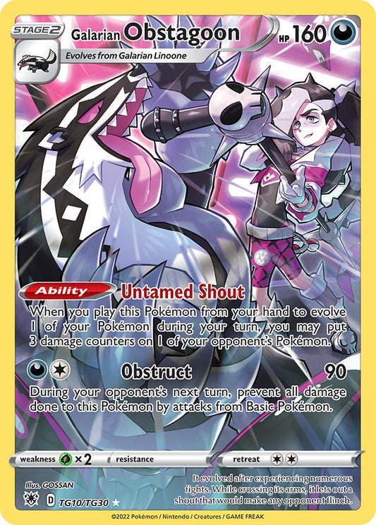(TG10/TG30) Pokemon TCG Astral Radiance Single: Galarian Obstagoon  Holo Rare