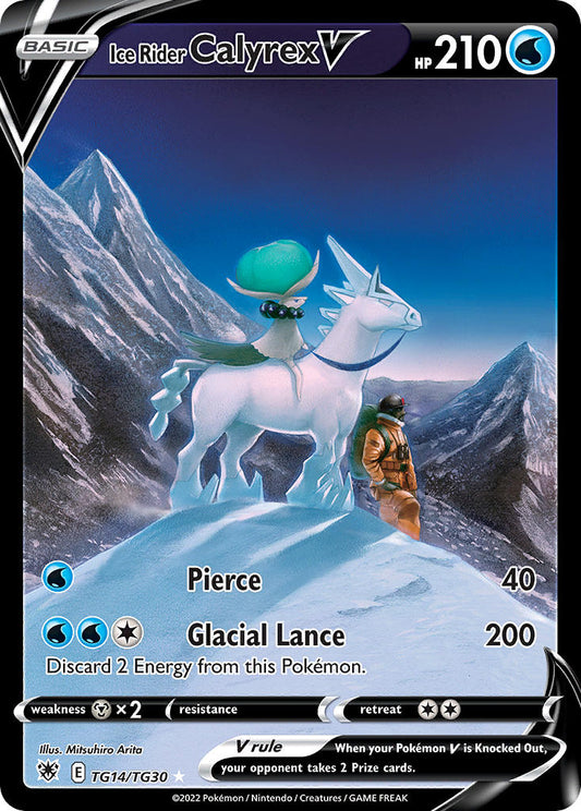 (TG14/TG30) Pokemon TCG Astral Radiance Single: Ice Rider Calyrex V  Ultra Rare